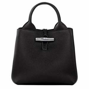 Sac a Main Longchamp Le Roseau S Femme Noir Soldes | 10273HFP001