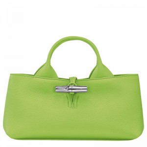 Sac a Main Longchamp Le Roseau S Femme Vert Soldes | 10280HFP355