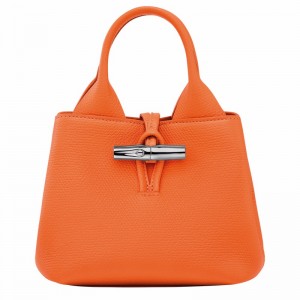 Sac a Main Longchamp Le Roseau XS Femme Orange Soldes | 10278HFP017