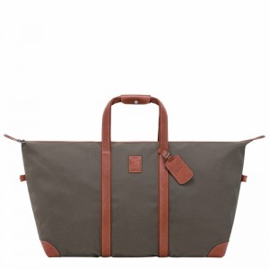 Sac de Voyage Longchamp Boxford L Femme Marron Soldes | L1223080042