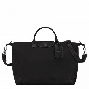 Sac de Voyage Longchamp Boxford S Femme Noir Soldes | L1624080001