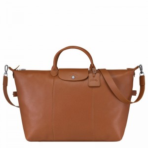 Sac de Voyage Longchamp Le FOULONNÉ S Femme Caramel Soldes | L1624021F72