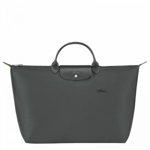 Sac de Voyage Longchamp Le Pliage Green S Homme Grise Foncé Soldes | L1624919P66-