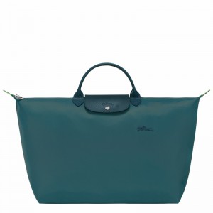 Sac de Voyage Longchamp Le Pliage Green S Homme Paon Soldes | L1624919P89-