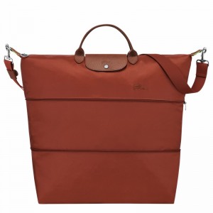 Sac de Voyage Longchamp Le Pliage Green expandable Femme Marron Soldes | L1911919404