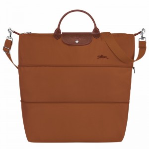 Sac de Voyage Longchamp Le Pliage Green expandable Femme Marron Soldes | L1911919504