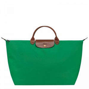 Sac de Voyage Longchamp Le Pliage Original S Homme Vert Soldes | L1624089P88-