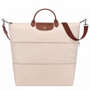 Sac de Voyage Longchamp Le Pliage Original expandable Homme Blanche Soldes | L1911089P71-