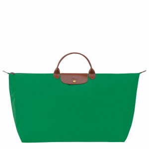 Sac de Voyage Longchamp Le Pliage Original M Femme Vert Soldes | L1625089P88