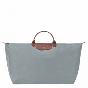 Sac de Voyage Longchamp Le Pliage Original M Femme Grise Soldes | L1625089P80