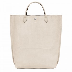 Sacs Fourre Tout Longchamp Cabas Longchamp M Femme Beige Soldes | 10277HFO237