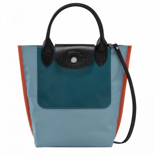 Sacs Fourre Tout Longchamp Cabas Longchamp XS Femme Bleu Soldes | 10263093427