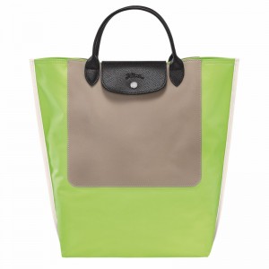 Sacs Fourre Tout Longchamp Cabas Longchamp M Femme Vert Soldes | 10264093355