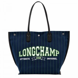 Sacs Fourre Tout Longchamp Essential Femme Bleu Marine Soldes | 10090HFD006