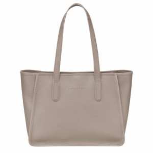 Sacs Fourre Tout Longchamp Le FOULONNÉ L Femme Grise Soldes | 10190021P55