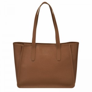 Sacs Fourre Tout Longchamp Le FOULONNÉ L Femme Caramel Soldes | 10190021121