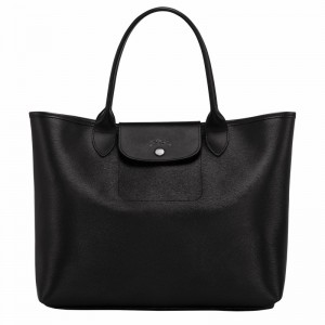 Sacs Fourre Tout Longchamp Le Pliage City L Femme Noir Soldes | 10182HYQ001