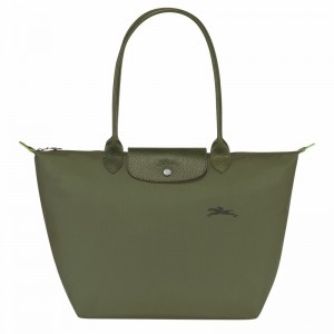 Sacs Fourre Tout Longchamp Le Pliage Green L Femme Vert Soldes | L1899919479