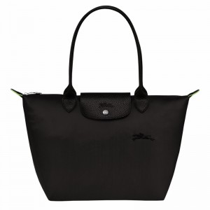 Sacs Fourre Tout Longchamp Le Pliage Green M Femme Noir Soldes | L2605919001