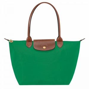 Sacs Fourre Tout Longchamp Le Pliage Original M Femme Vert Soldes | L2605089P88