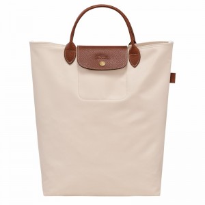 Sacs Fourre Tout Longchamp Le Pliage Original M Femme Blanche Soldes | 10168089P71