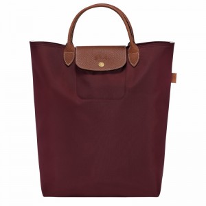 Sacs Fourre Tout Longchamp Le Pliage Original M Femme Bordeaux Soldes | 10168089P87