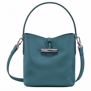 Sacs Seau Longchamp Le Roseau Essential XS Femme Paon Soldes | 10159968P89