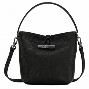 Sacs Seau Longchamp Le Roseau Essential XS Femme Noir Soldes | 10159968001