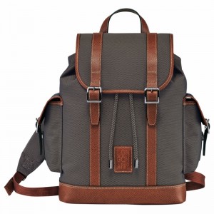 Sacs à Dos Longchamp Boxford Homme Marron Soldes | 20035080042