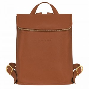 Sacs à Dos Longchamp Le FOULONNÉ Femme Caramel Soldes | 10195021121