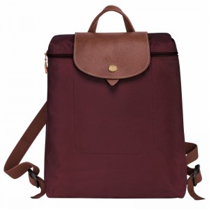 Sacs à Dos Longchamp Le Pliage Original M Femme Bordeaux Soldes | L1699089P87