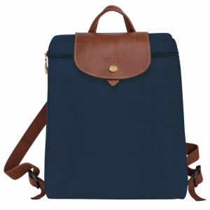 Sacs à Dos Longchamp Le Pliage Original M Femme Bleu Marine Soldes | L1699089P68