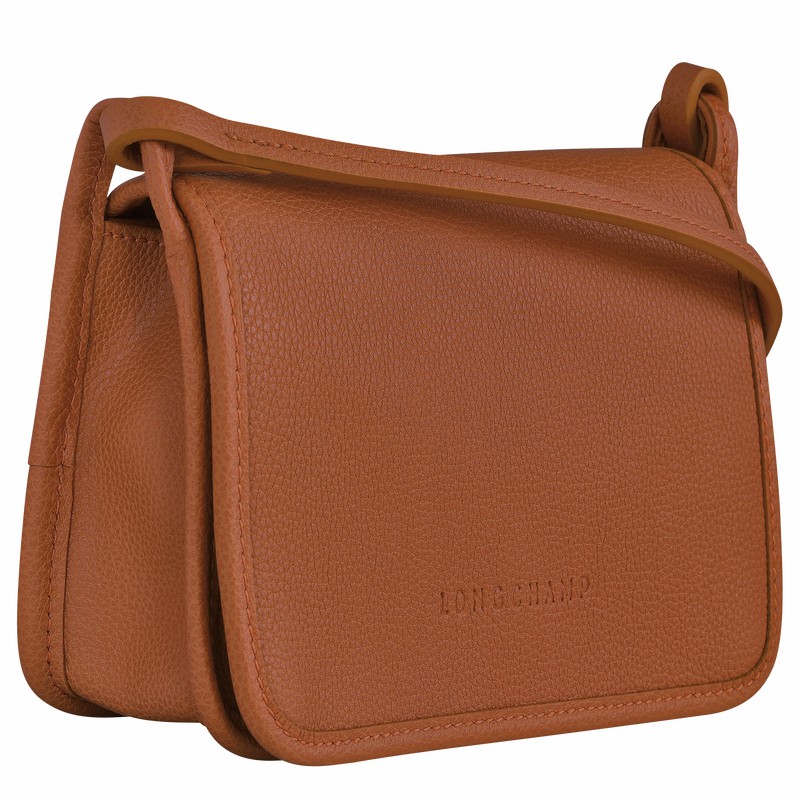 Clutch Longchamp Le FOULONNÉ XS Femme Caramel Soldes | 10133021121