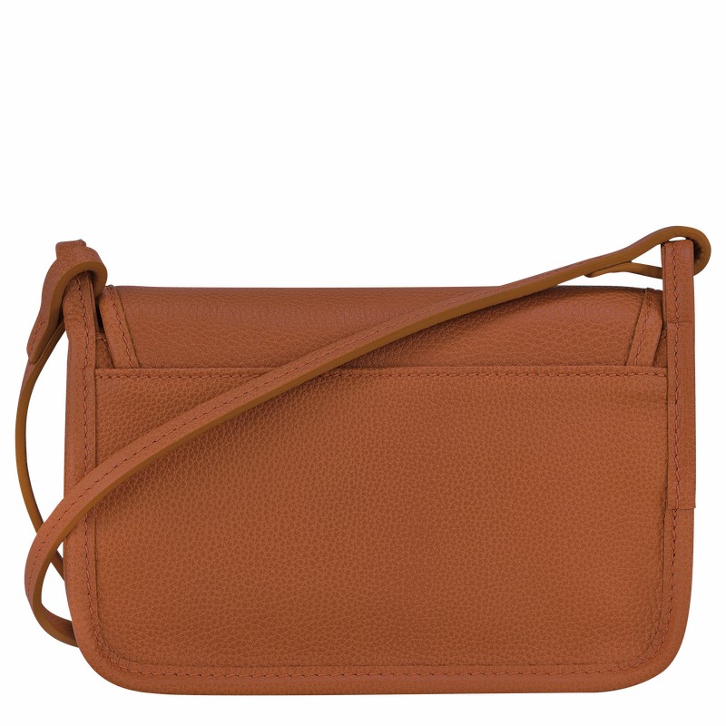 Clutch Longchamp Le FOULONNÉ XS Femme Caramel Soldes | 10133021121