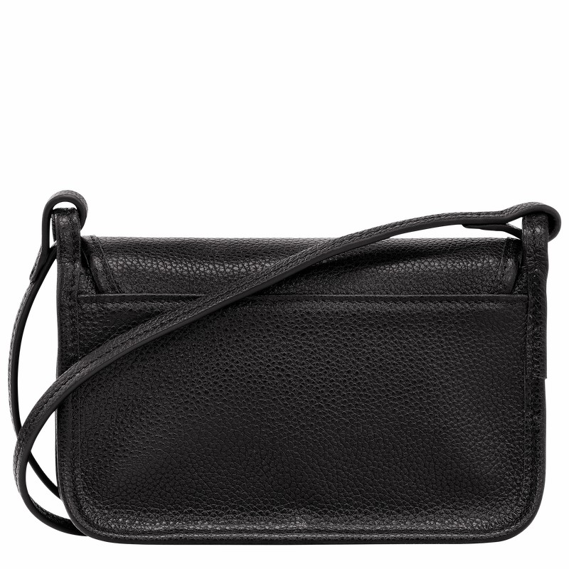 Clutch Longchamp Le FOULONNÉ XS Femme Noir Soldes | 10133021001