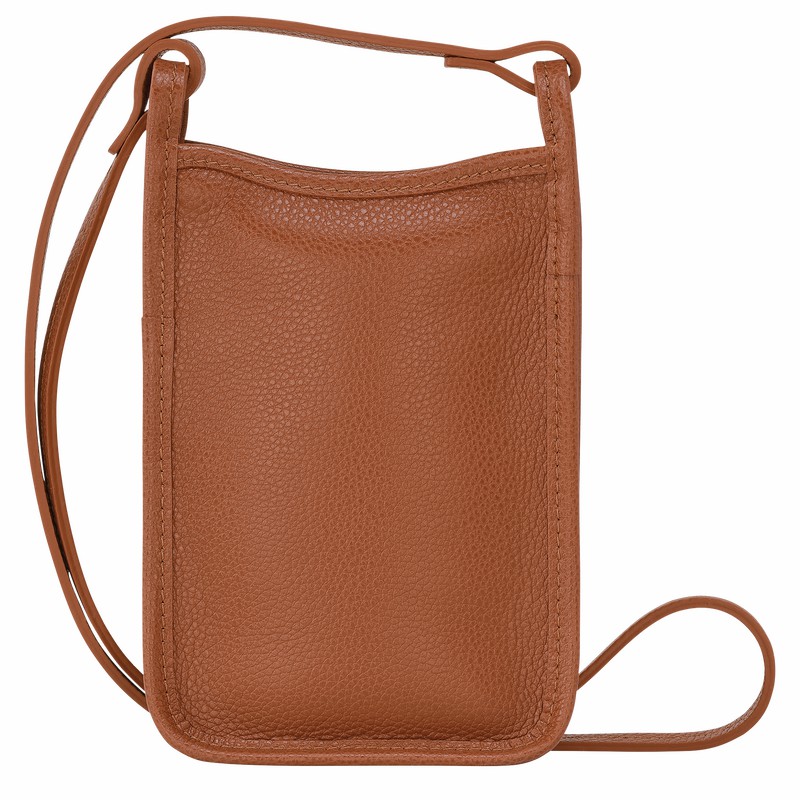 Coque Longchamp Le FOULONNÉ Femme Caramel Soldes | 34200021121