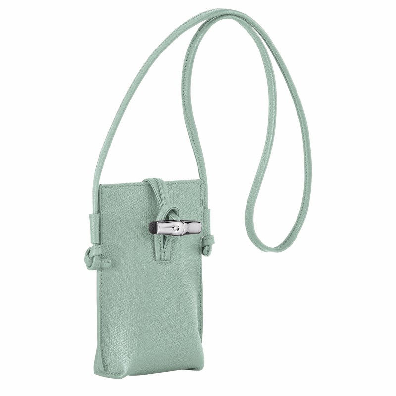 Coque Longchamp Le Roseau Femme Céladon Soldes | 34180HFP282