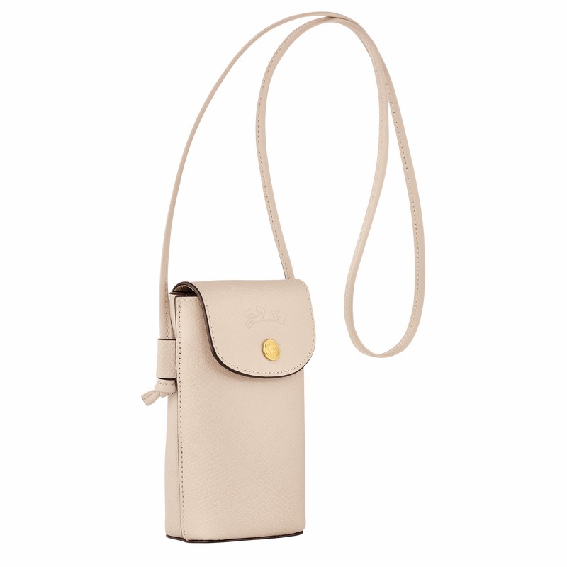 Coque Longchamp ÉPURE Femme Blanche Soldes | 34193HYZ555