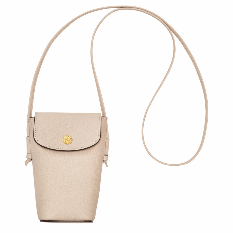 Coque Longchamp ÉPURE Femme Blanche Soldes | 34193HYZ555