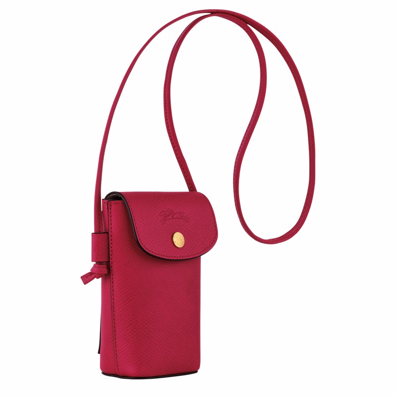 Coque Longchamp ÉPURE Femme Fushia Soldes | 34193HYZJ13