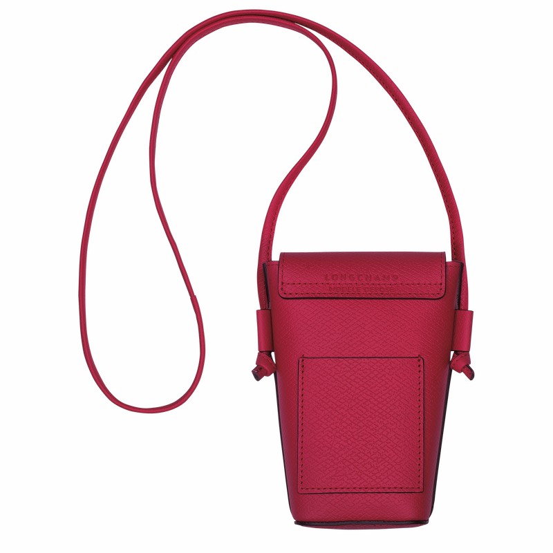 Coque Longchamp ÉPURE Femme Fushia Soldes | 34193HYZJ13