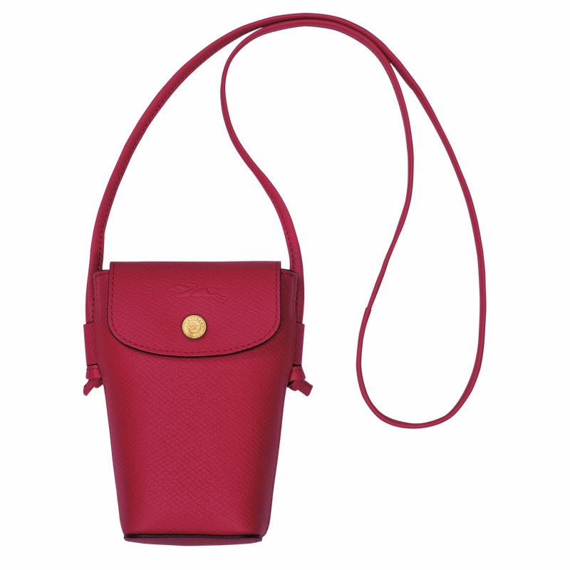 Coque Longchamp ÉPURE Femme Fushia Soldes | 34193HYZJ13