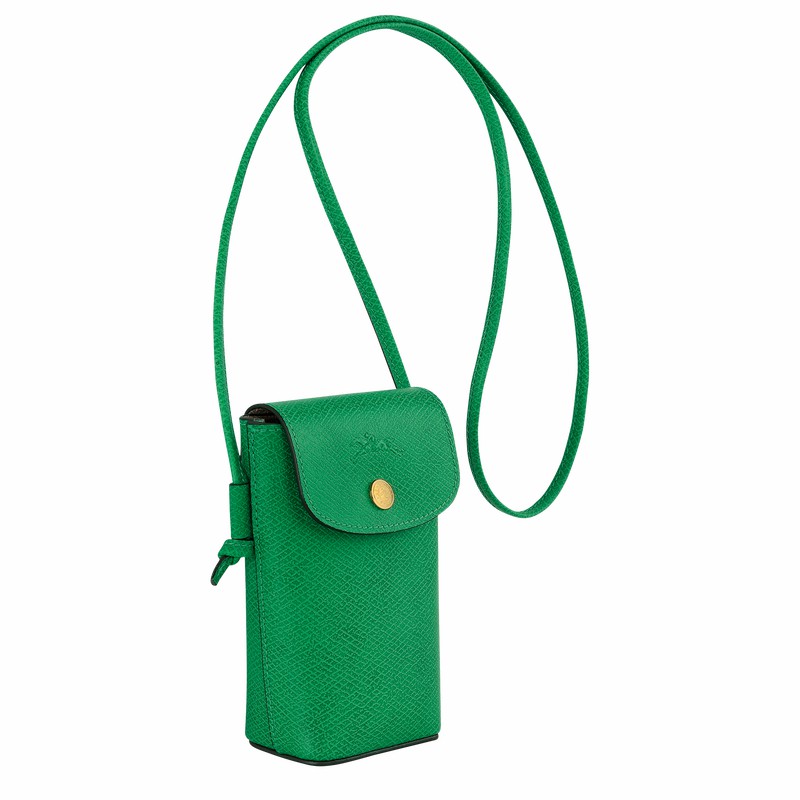 Coque Longchamp ÉPURE Femme Vert Soldes | 34193HYZ129