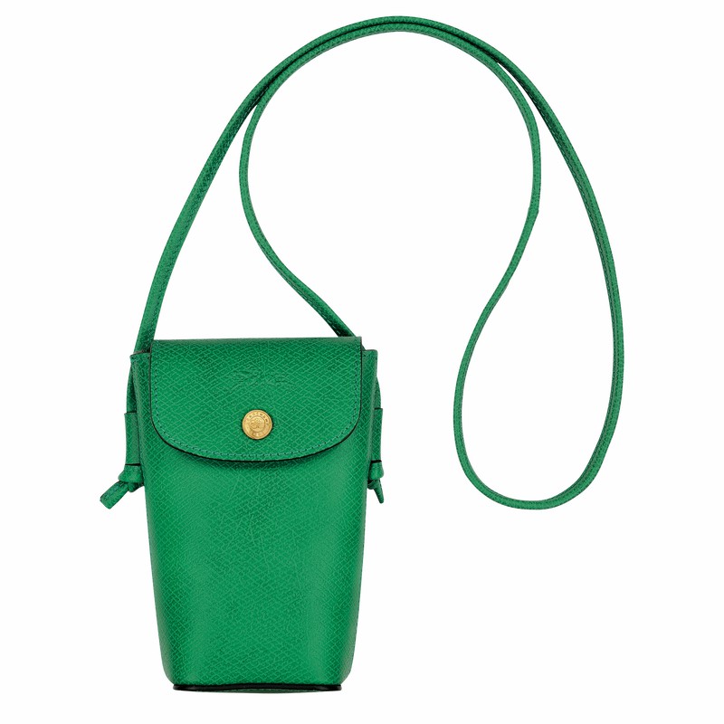 Coque Longchamp ÉPURE Femme Vert Soldes | 34193HYZ129