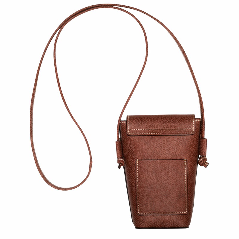 Coque Longchamp ÉPURE Homme Marron Soldes | 34193HYZ035-