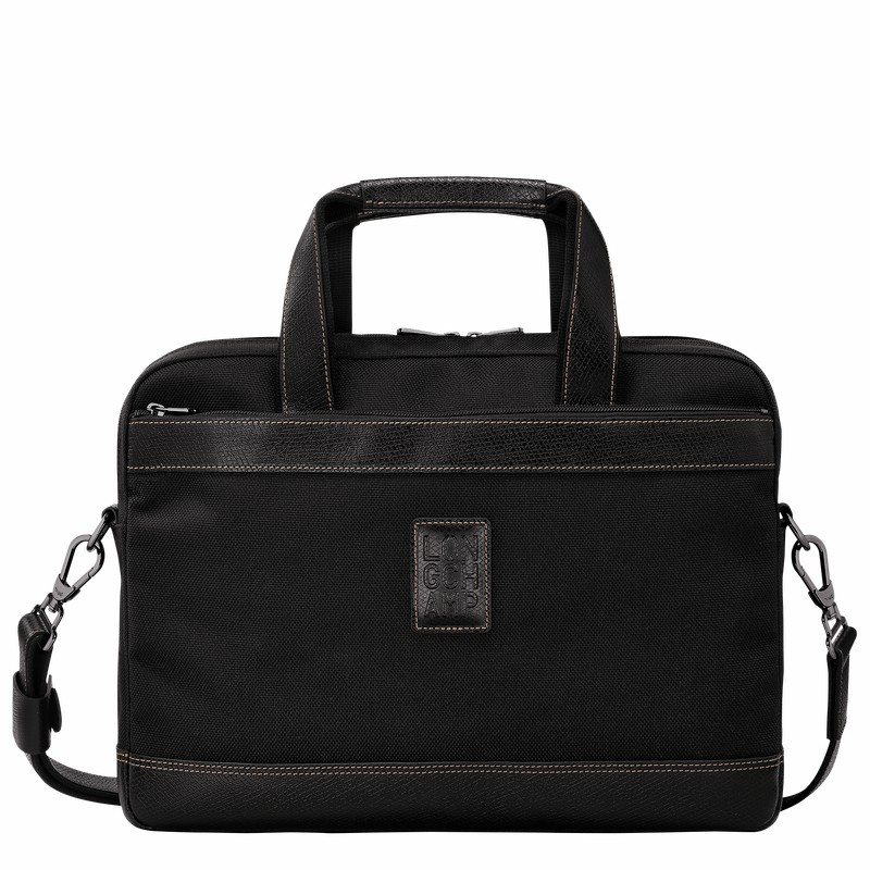 Mallette Longchamp Boxford S Homme Noir Soldes | L1486080001