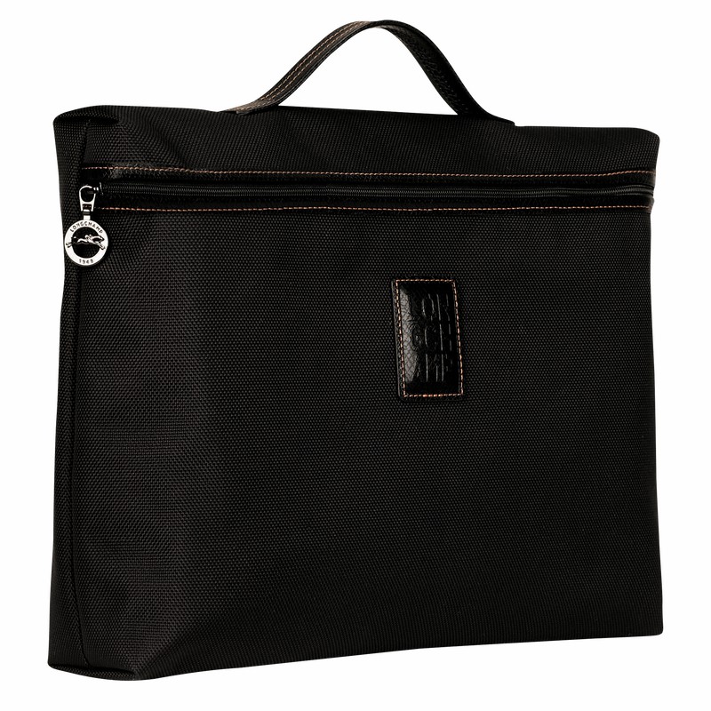 Mallette Longchamp Boxford S Homme Noir Soldes | L2182080001