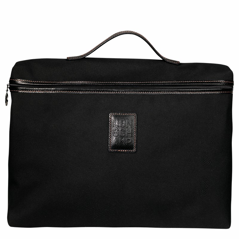 Mallette Longchamp Boxford S Homme Noir Soldes | L2182080001