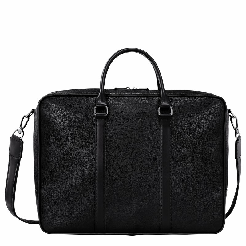 Mallette Longchamp Le FOULONNÉ L Femme Noir Soldes | L2129021047