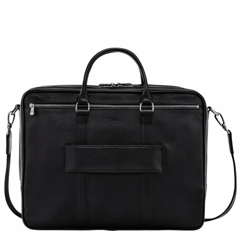 Mallette Longchamp Le FOULONNÉ L Homme Noir Soldes | L2129021047-